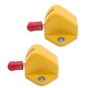 TOGEVAL 2pcs Universal Automotive Battery Cut Off Switch for Tricycle Motorcycle and Tractor, Yellow Main Power Shut Off Switch with Ignition Knob, Emergency Battery Disconnect for