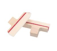 TOGEVAL 2PCS Upright Piano Tuning Mutes Wooden Blocks for Resonance Control Piano Repair Kit with Fabric Pads for Clearer More Accurate Notes and Enhanced Playing Techniques