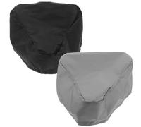 TOGEVAL 2pcs Waterproof Bike Saddle Covers with Drawstring, 210d Pvc Bicycle Seat Rain and Dust Protector for City and Road Bikes, Universal Fit 24x27cm Outdoor Cycling