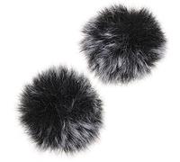 TOGEVAL 2Pcs Windproof Microphone Covers Noise Reduction Mic Accessories for Studio Stage Conference Durable Practical Singing Accessory Simple Style for Indoor Outdoor Use