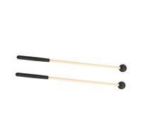 TOGEVAL 2pcs Wooden Handle Drum Mallets for Tongue Drum Kit Xylophone Comfortable Grip Percussion Tool Elegant Design for Musicians Enthusiasts