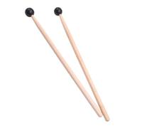 TOGEVAL 2Pcs Wooden Percussion Mallets for Xylophone Glockenspiel Comfortable Grip Drum Sticks for Beginners Students Musicians Music Lovers