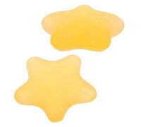 TOGEVAL 2pcs Yellow Hand Grip Ball Set Compact Tpr Material Grip Strengthener Star Shape Hand Exercise Equipment for Work the Road