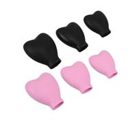 TOGEVAL 2set Silicone Makeup Brush Covers for Travel Protective Organizers for Keeping Brushes from Debris