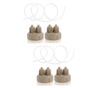 TOGEVAL 2sets Reactor Bottle Caps for Aquariums Quick- for Easy Installation Includes Caps for Custom Generation for Planted Tanks Compact and Lightweight
