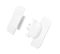 TOGEVAL 3 Pcs Safety Locks for Cabinets and Self Adhesive Locks with Strong Tape Easy Open Design Finger Trap Prevention for Home Appliances and Furniture White