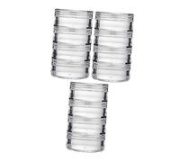 TOGEVAL 3 Sets Clear Travel Containers for Creams Lotions Cosmetics Refillable Sample Jars Portable Organizers Compact Storage for Toiletries Travel Essentials