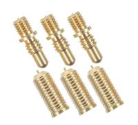 TOGEVAL 3 Sets Copper Pool Cue Extension Screws Joint Rod Connectors for Snooker Billiard Cue Repair and Extension with Secure Stable Connection