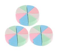 TOGEVAL 3 Sets Makeup Sponges Reusable Cosmetic Puff Wedges for Dry and Wet Use Lightweight Safe Skin-friendly Applicator Tools for Daily Beauty