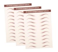TOGEVAL 3 Sheets Eyebrow Stickers Natural Brow Transfers for Shaping Grooming Match for Skin Tone Hair Color Durable Easy to Use Eyebrow Peel Off Stickers