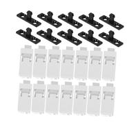 TOGEVAL 30 Set Spring Lock Buckle for Trash Cans Push-Type Garbage Bin Locks with Plastic Springs Easy Installation for Secure Home Waste Management and Kitchen Recycling Bins