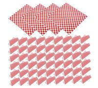 TOGEVAL 300pcs Multipurpose Burger Wrapping Paper Food Grade Baking Paper for Hamburgers Sandwiches Fries Pastry with Printing and Grease Separation Surface