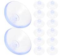 TOGEVAL 300pcs Mushroom Head Transparent Suction Cups Plastic Sucker Pads for Glass Table Anti-Slip Anti-Collision Protection Kitchen Bathroom Organization
