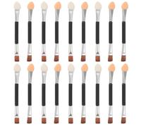 TOGEVAL 30pcs Applicator for Powders Eyeshadow Brush Double Ended Makeup Brushes Make up Eye Brow Liner Angled Eyebrow Eyebrow Shaping Tool Eye Makeup Aluminum