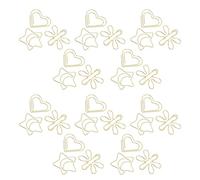 TOGEVAL 30pcs Decorative Metal Paperclips Small Paper Clips with Strong Clamping Force and High Durability, for Photos and Test Papers, for Homework and School Use