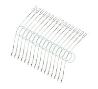 TOGEVAL 30pcs Fishing Leaders Heavy Duty Steel Wire Leader with Swivel Snap for Lure Fishing Saltwater Gear for Connecting Bait and Hooks Easy to Carry