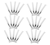 TOGEVAL 30pcs Metal French Barrettes Hair Clips Single Prong DIY Crafting Accessories for Women Teens Creative Plain Clip Parts for Group Projects and Personal Styling