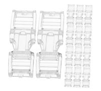 TOGEVAL 30pcs Nail Extension Buckles Plastic Connectors for Press Nails with Detachable Fasteners Lightweight Manicure Accessories for Natural Seamless Look Easy Use for Beginners and