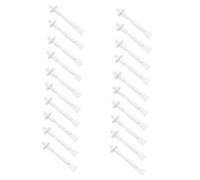 TOGEVAL 30pcs Nose Hair Wax Sticks Disposable Wax Applicators for Nose Hair Removal Plastic Pp Material round Head Design Suitable on Face the Eyebrow