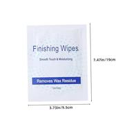TOGEVAL 30pcs Post Wax Oil Wipes for Skin Care Gentle and Portable Wax Removal Pads Soft Individually Wrapped Wipes for Smooth Body Skin Barrier