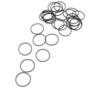 TOGEVAL 30pcs Rubber Drive Belts for Dvd Vcr Players 44mm X 1.2mm Replacement Tape Recorder Belt Set for Cassette Tape Deck Maintenance and Repair