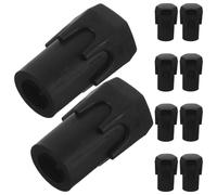 TOGEVAL 30pcs Rubber Foot Peg End Plugs for Electric Bike Footrest Replacement, Non-Slip Wear-Resistant Peg Pedal Covers, Universal Electric Bike Part Accessories