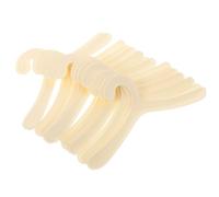 TOGEVAL 30Pcs Small Plastic Pet Clothes Hangers Lightweight Dog Coat Rack for Wardrobe Compact Portable Puppy Garment Organizer for Home Travel Storage