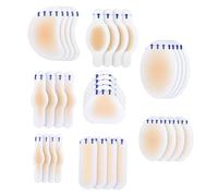 TOGEVAL 32Pcs Invisible Heel Patches Gel Foot Care Stickers Self-Adhesive Anti-wear Protectors for Men Women Preventing Blisters and Abrasion Comfort Feet Protection