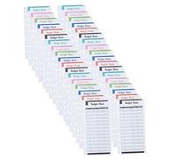 TOGEVAL 36pcs Budget Sheets with Hole Punch Expense Tracker Cards for Personal Financial Planning Household Budget Organizer Inserts Planner Paper for Monthly Expense Management