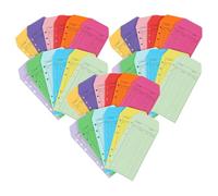 TOGEVAL 36Pcs Cash Envelopes Set A6 Size Colorful Cashier Deposit Envelopes Self Adhesive Money for Small Business Budgeting and Cash Storing
