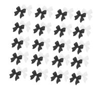 TOGEVAL 3d Resin Bow Nail Art Decorations, 100pcs Black White Three-dimensional Manicure Accessories for Girls’ DIY Fingernail Adornment