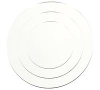 TOGEVAL 3Pcs Acrylic Reflective Boards Silver round Mirror Plates for Small Products Photography, Add Dimension to Photos with, for Photo Studio Backgrounds