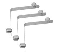 TOGEVAL 3pcs Adjustable Crutch Shrapnel V-Shape Snap Clip for Cane Pole Walker Accessory with Height Locking Spring Pad Secure Locking Holder for Seniors and Caregivers