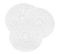TOGEVAL 3pcs Alloy Drum Cymbal Silent Jazz Practice Cymbals Low Volume Noise Reduction for Drumming for Quiet Practice Sessions
