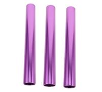 TOGEVAL 3pcs Aluminum Alloy Relay Baton for Track Sprint Races Standard with Polished Surface High-strength Design Vivid Color for Visibility for Outdoor Athletic Relay Events and Student