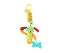 TOGEVAL 3pcs Bedside Bells Rotating Cartoon Animal Lion Dog Owl for Crib Stroller Sensory Development and Hand-Eye Coordination Newborn to Year