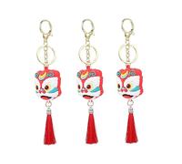 TOGEVAL 3pcs Cartoon Lion Key Chains Ornaments for Boys and Girls Key Accessories for Backpacks Handbags Great Birthdays and Year Celebrations