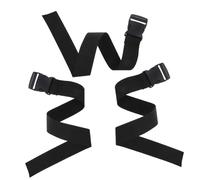 TOGEVAL 3pcs Child Safety Cabinet Locks Baby Proof Refrigerator Drawer Strap Locks Black 50cm Total Length Multipurpose Anti-Pinch Door Protection for Toddlers