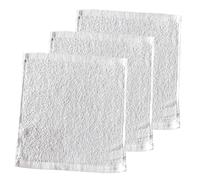 TOGEVAL 3pcs Cotton Disposable Hand Towels Soft Absorbent for Hotel Spa Salon Bathroom Multi-purpose White Guest Towels Use