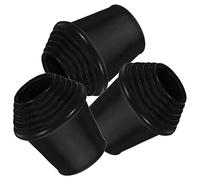TOGEVAL 3pcs Drum Leg Protectors Rubber Feet Replacement Parts for Drum Stand Black Sturdy Non-slip for Stable Percussion Instrument Setup
