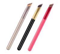 TOGEVAL 3Pcs Eyebrow Brush Kit Multi Functional Makeup Brushes for Eyelashes and Brows Convenient Eye Makeup Tools for Includes Pink Brown for Eyeshadow Application