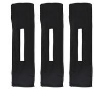 TOGEVAL 3pcs Hair Bun Making Tool for Women, Black Iron Wire Hairbands with Polyester, Easy to Use for Creating Elegant and Lovely Sock Bun Hairstyles