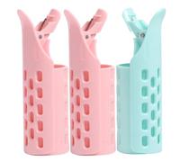TOGEVAL 3pcs Hair Rollers Curlers Lightweight Asb Material Easy to Use Hair Curling Rollers Styling Tools Random Color