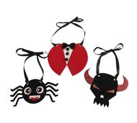TOGEVAL 3pcs Halloween Goose Bow Tie for Pets, Comfortable Cloth Material, Suitable for Cats and Small Dogs, for Pet Shows and Holiday Festival Wear