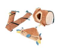 TOGEVAL 3pcs Hamster Swing Hammock Cozy Leaf Design Hanging Cage Accessories for Animals for Hamsters Chinchillas and Rats to Play and Rest