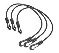 TOGEVAL 3Pcs Heavy Duty Elastic Bungee Ropes with Hooks for Kayak Dock Mooring Line Thick Outdoor Boat Safety Ties Suitable for Canoes Motorboats Watercraft Securement