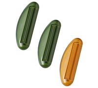 TOGEVAL 3Pcs Manual Toothpaste Squeezer Portable Tube Roller Dispenser for Adults Use Bathroom Accessory for Saving Toothpaste Cream Lotion and Cosmetic Tubes Random Color