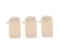 TOGEVAL 3pcs Natural Cotton Linen Soap Bags with Drawstring for Bath and Shower Quick-drying Exfoliating Soap Pouches with Mesh for Body Scrub and Enhanced Lather for Men and Women