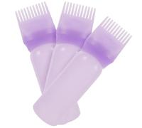 TOGEVAL 3pcs Perm Bottle Hair Dye Applicator Comb Root Comb Bottle for Hair Oiling Dying