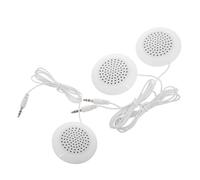 TOGEVAL 3pcs Portable Mini DIY Pillow Speaker with Aux Jack Compact Body for Bed Travel Wired Sleep Sound System for Home and Office White